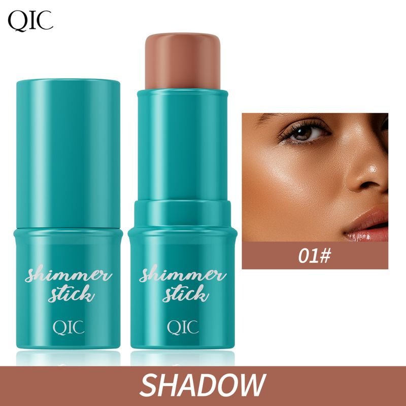 Qic High-Gloss Concealer Face-Fixing Stick Face-Brightening Nude-Modifying Contour Blush Stick