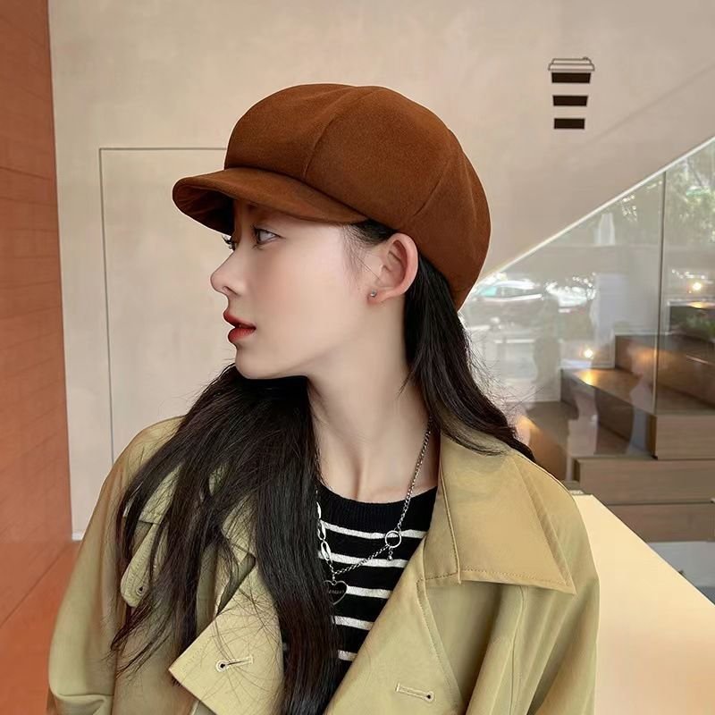 Women Fashion British Style Octagon Beret