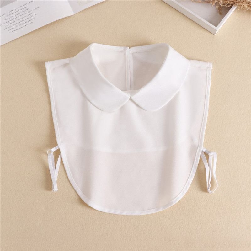 Women Fashion Solid Color Shirt Fake Collar