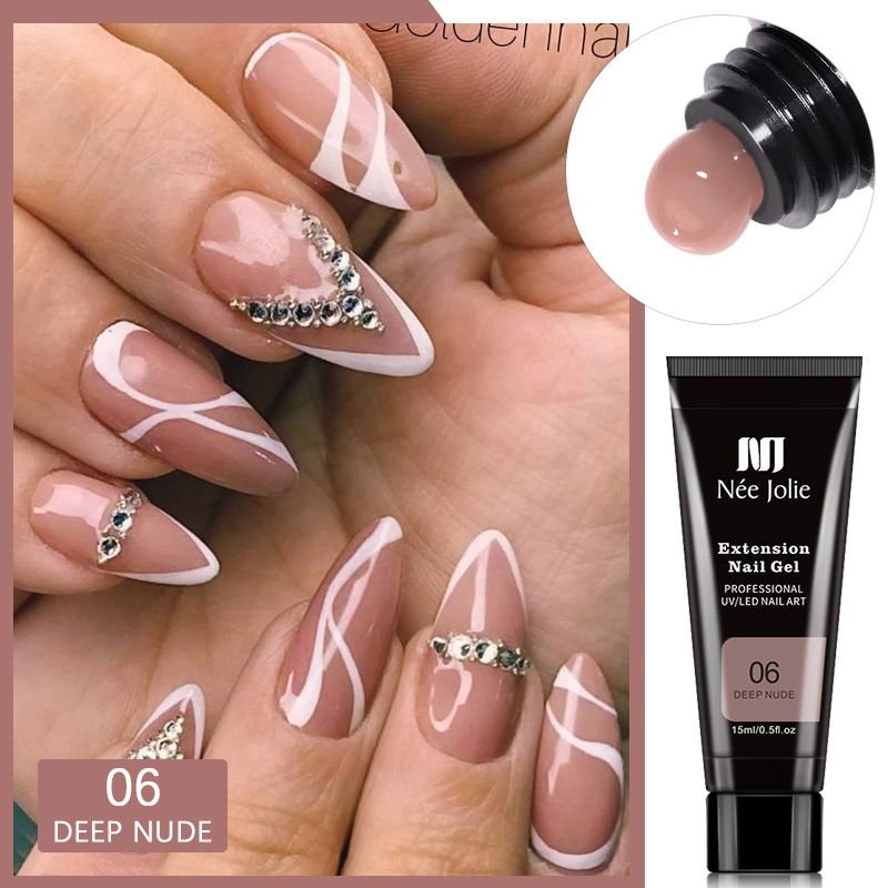 Nail Extension Glue Manicure Paper-Free Fast Extension Crystal Model Crystal Glue 15Ml Can Be Sticky Drill