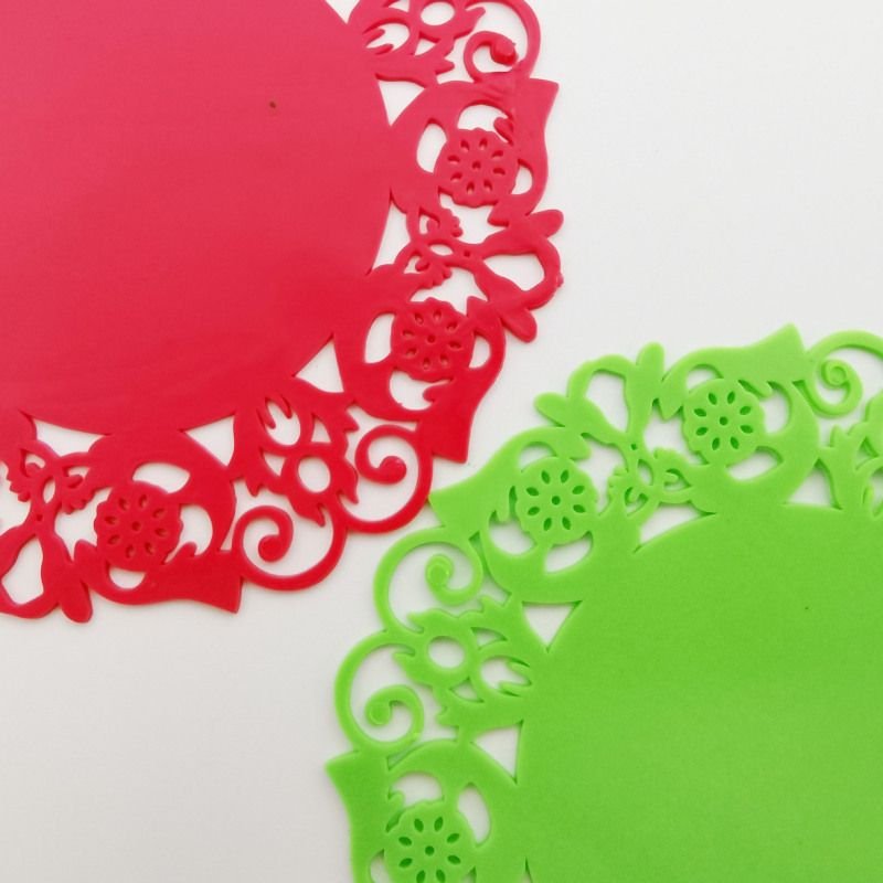 Creative Hollow Silicone Floral Shape Non-Slip Anti-Scald Heat Insulation Tea Coaster