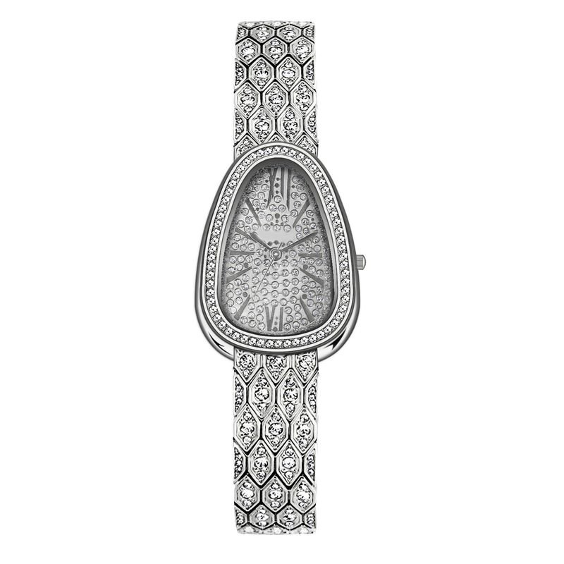 Women Fashion Creative Snake Full Diamond Alloy Quartz Watch