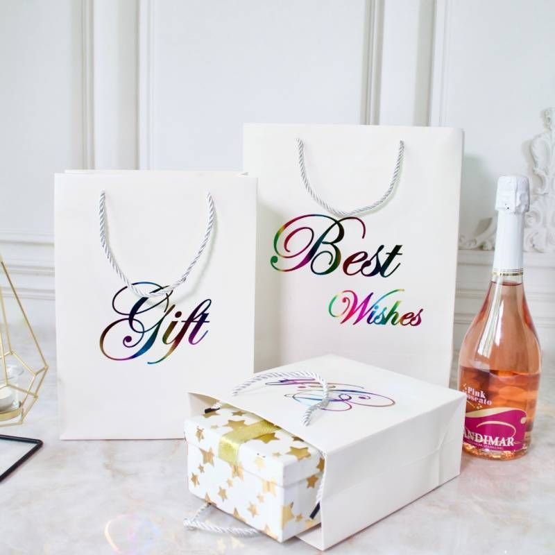 Simple Letter Print Birthday Gift Bag