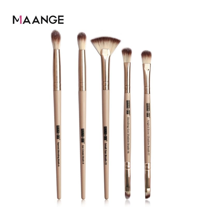 5Pcs/Lot Eye Shadow Blending Eyeliner Eyelash Eyebrow Brushes Set