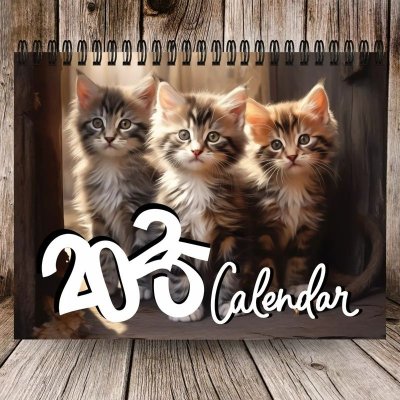 2025 Cartoon Cute Cat Calendar