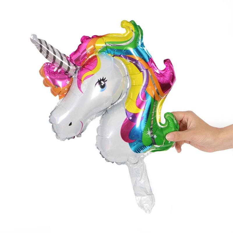 Latest Style Foil Lovely Unicorn Cartoon Kids Birthday Party DIY Decorations Balloons