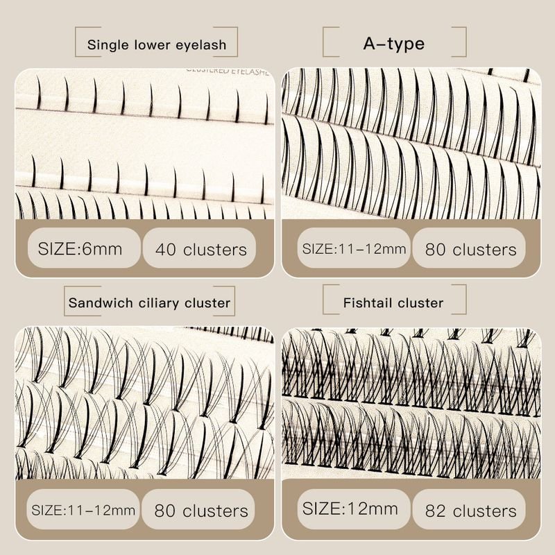 Women Simple Thick Sectional Grafting False Eyelashes