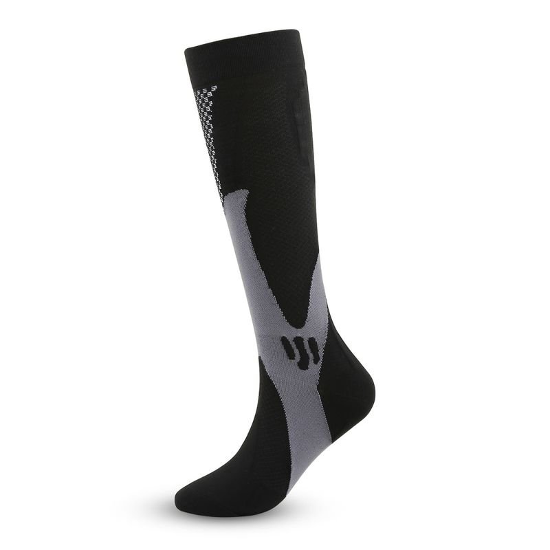 Simple Neutral Outdoor Riding Sports Nylon Pressure Socks