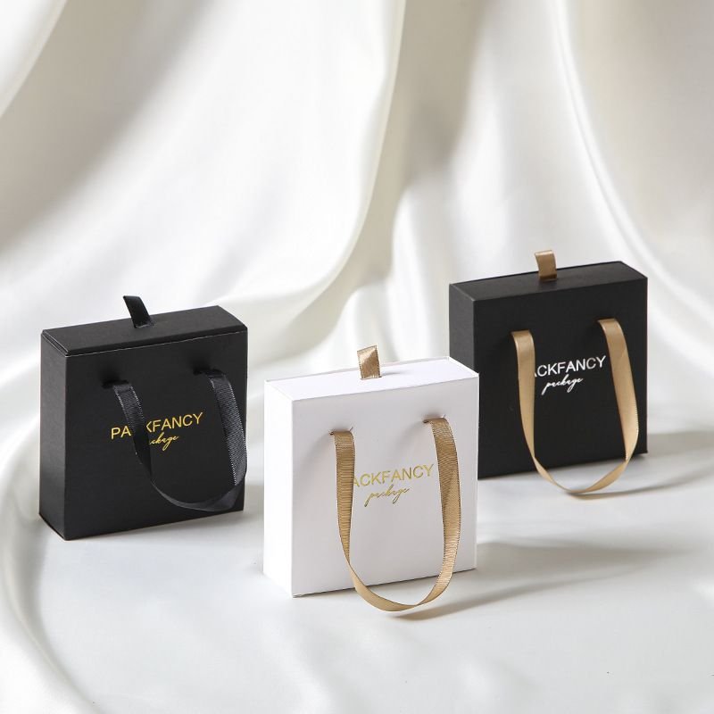 Simple Solid Color Jewelry Earrings Jewelry Packaging Box