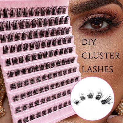 Women Fashion Segmented Single Cluster Self-Grafting False Eyelashes