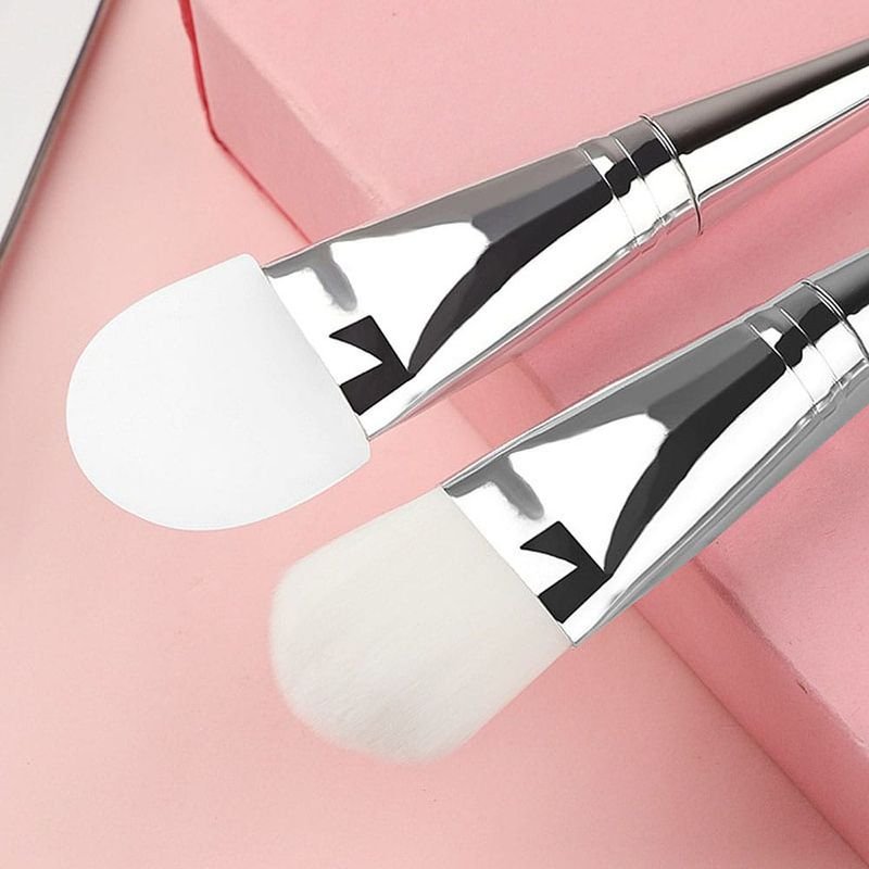 Double-headed Metal Handle Makeup Brush