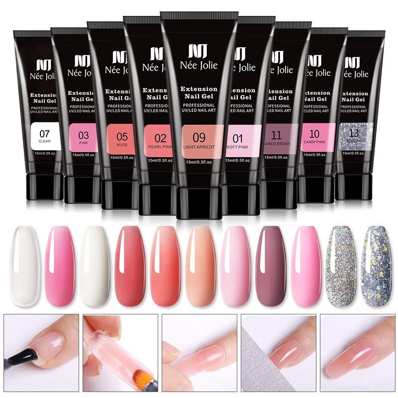 Nail Extension Glue Manicure Paper-Free Fast Extension Crystal Model Crystal Glue 15Ml Can Be Sticky Drill