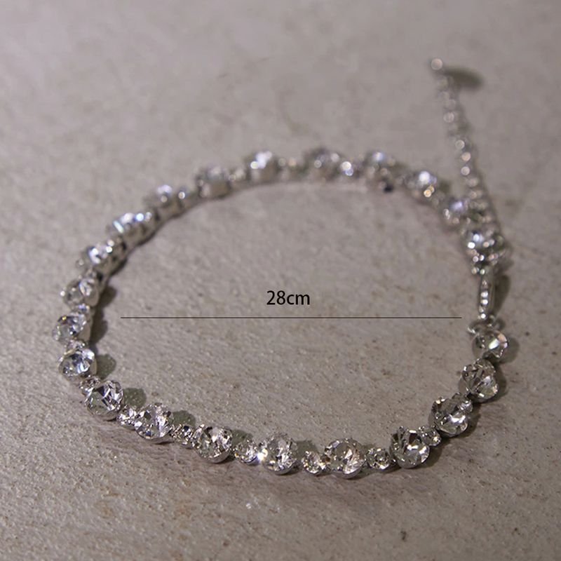 Irregular Chic Women Rhinestone Anklet Chain