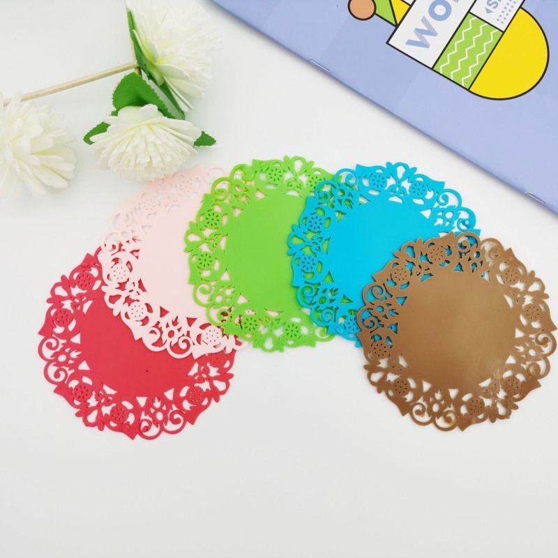 Creative Hollow Silicone Floral Shape Non-Slip Anti-Scald Heat Insulation Tea Coaster