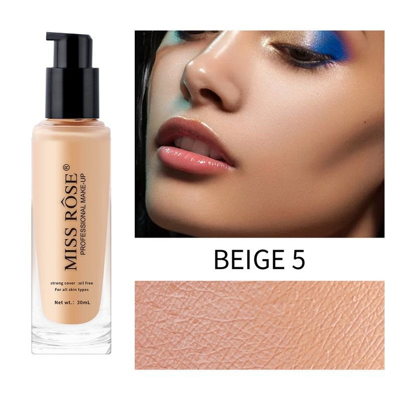 MISS ROSE Women Lasting Concealer Lightweight Liquid Foundation