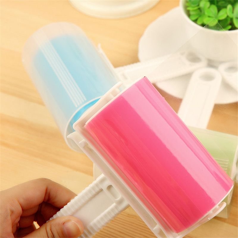 Portable Washable Sticky Hair Roller Brush Clothes Hair Remove Brush Tools