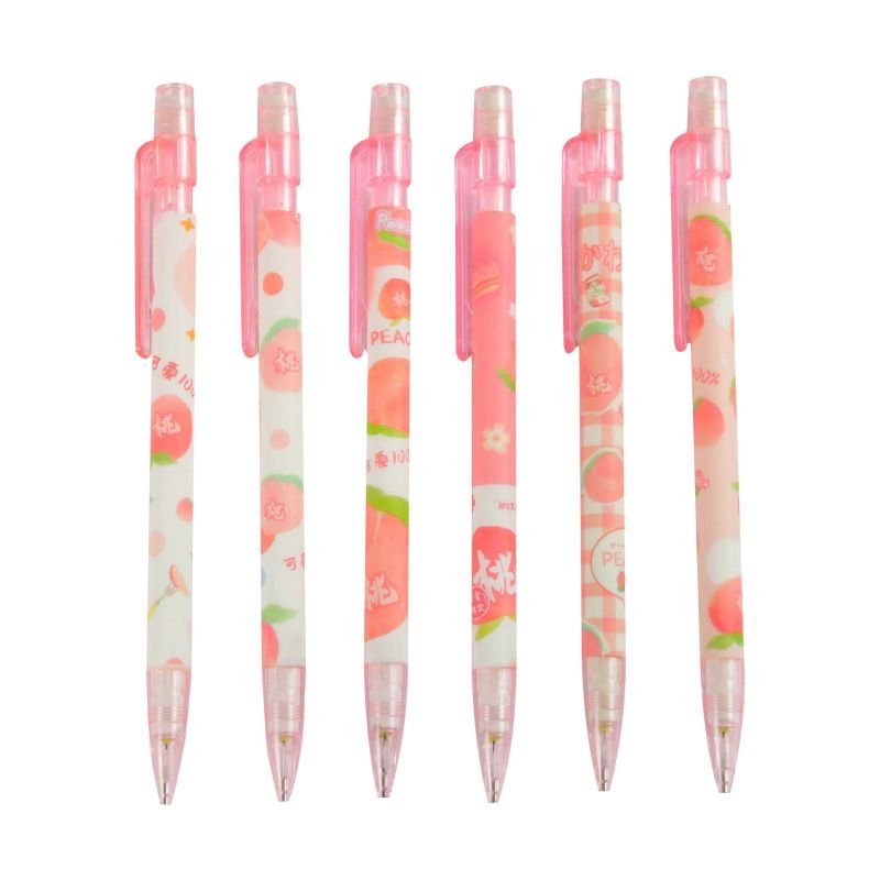 Cartoon Creative Peach Juice Printing Automatic Pencil Student Stationery