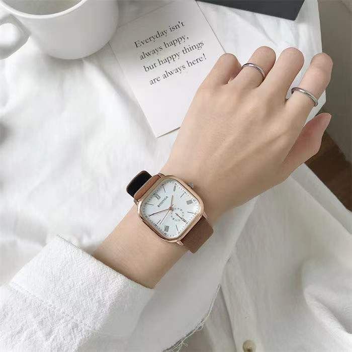 Fashion Simple Couple Student Universal Square Watch