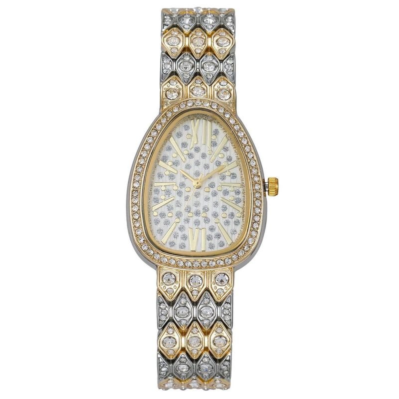 Women Fashion Creative Snake Full Diamond Alloy Quartz Watch