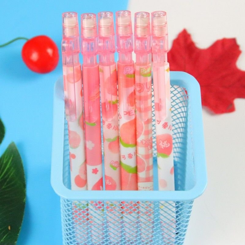 Cartoon Creative Peach Juice Printing Automatic Pencil Student Stationery