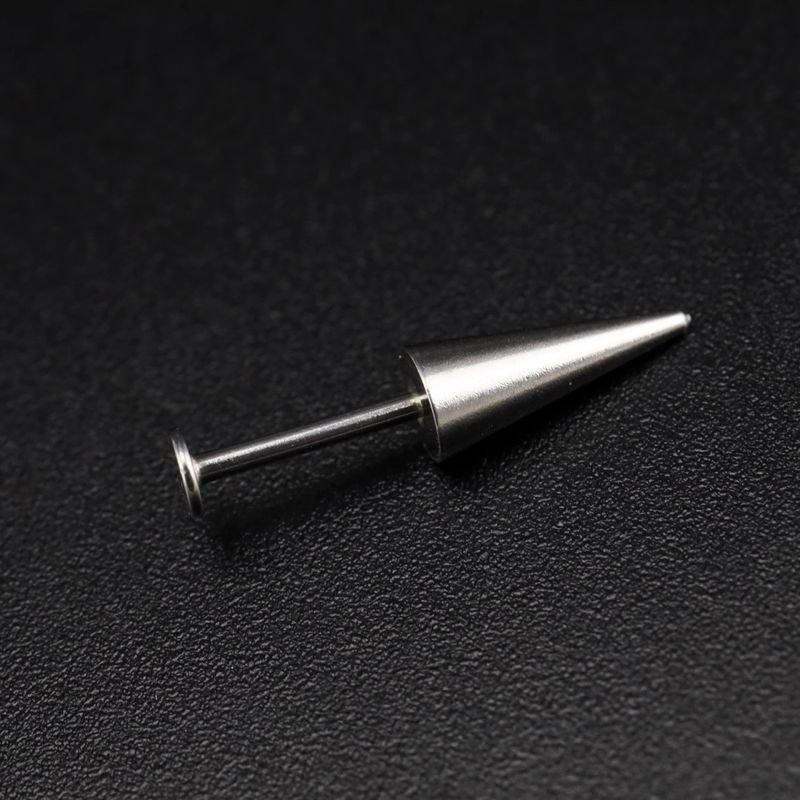 Women Fashion Long Pointed Cone Lip Stud Stainless Steel Body Piercing Jewelry