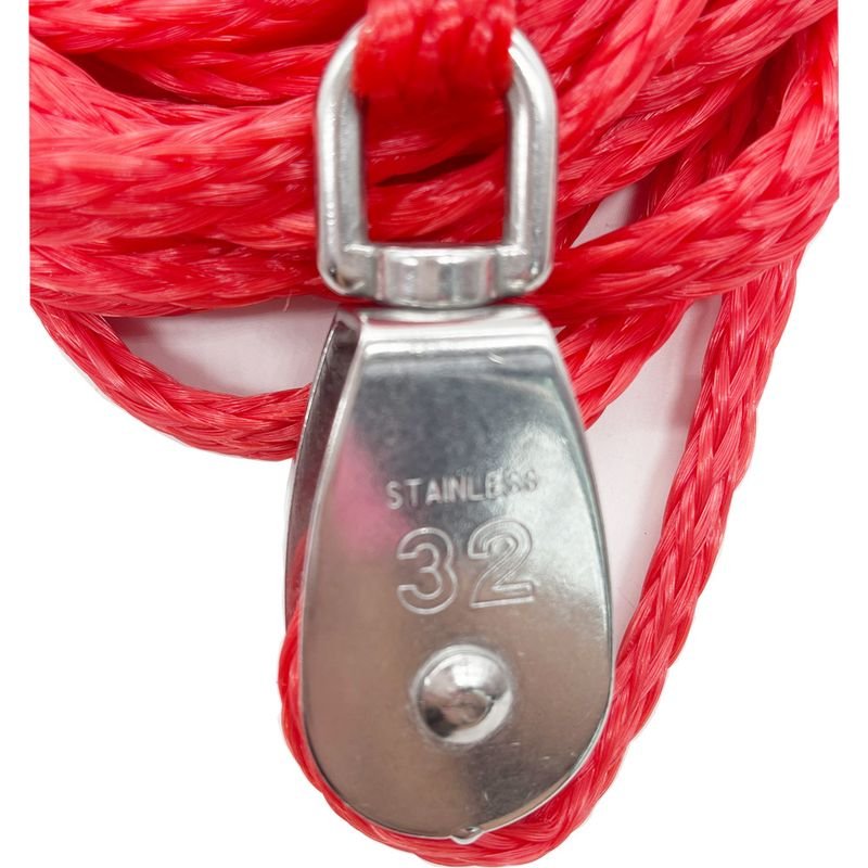 Double Hook Traction Rope Pulley Traction Rope Kayak Towing Rope Inflatable Bed Load Towing Rope Ring