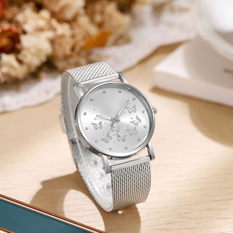 Multicolor Casual Fashion Butterfly Womoen Metal Watch