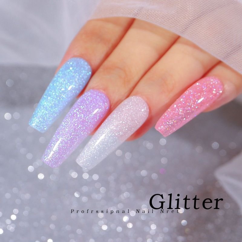 Women'S Pearlescent Crystal Sequins Extender Nail Art