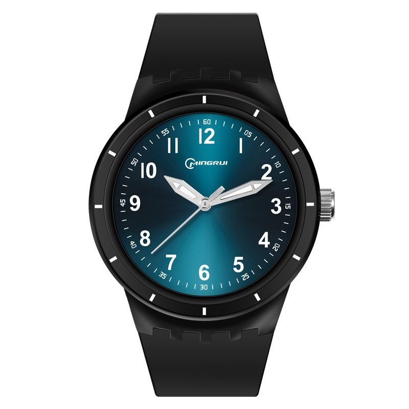 Men Simple Digital Round Dial Quartz Watch