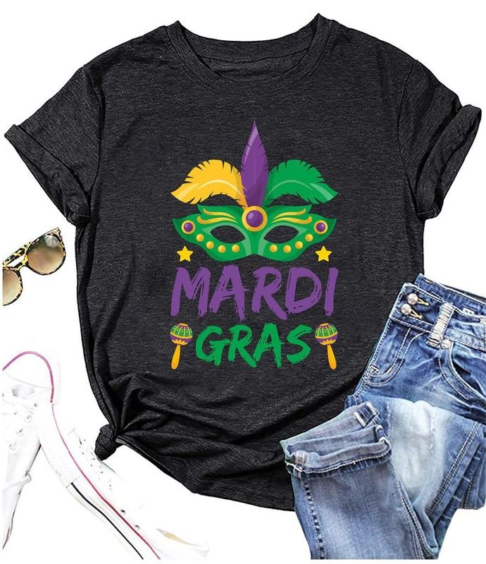 Mardi Gras Short Sleeve Festival T-Shirt