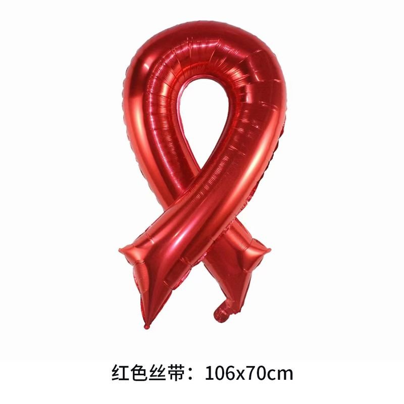 Pink Ribbon Shape Aluminum Film Balloon Party Decoration