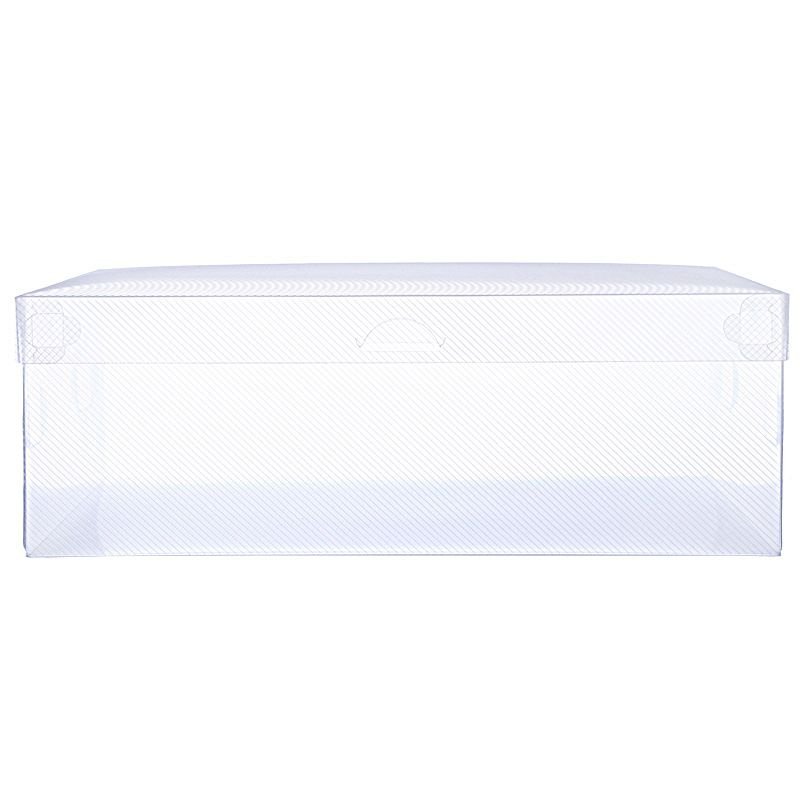 Folding Storage Shoe Box Flip-Type Packaging Transparent Plastic Shoe Box