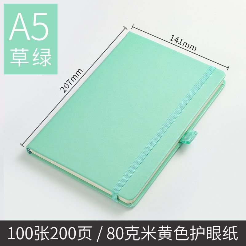 A5 Strap Notebook Elastic Band Small Fresh Notepad Office Stationery Diary Notebook Students