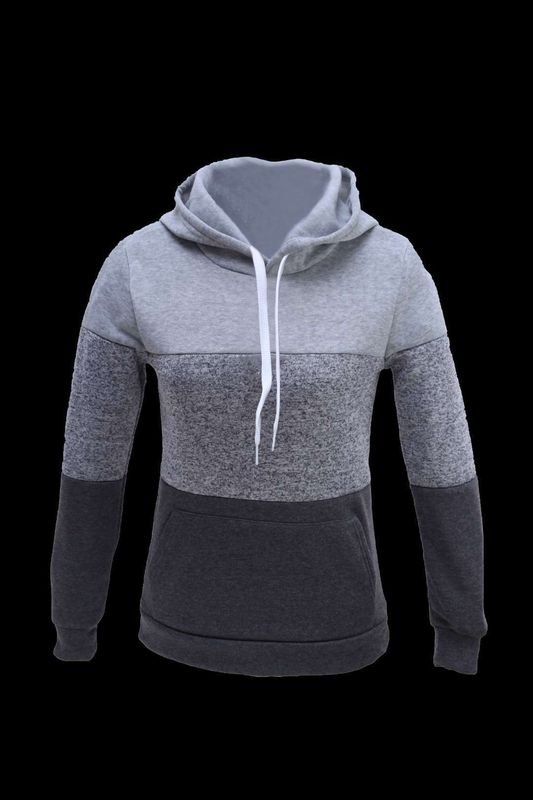 Women Casual Color-Block Hoodie Custom