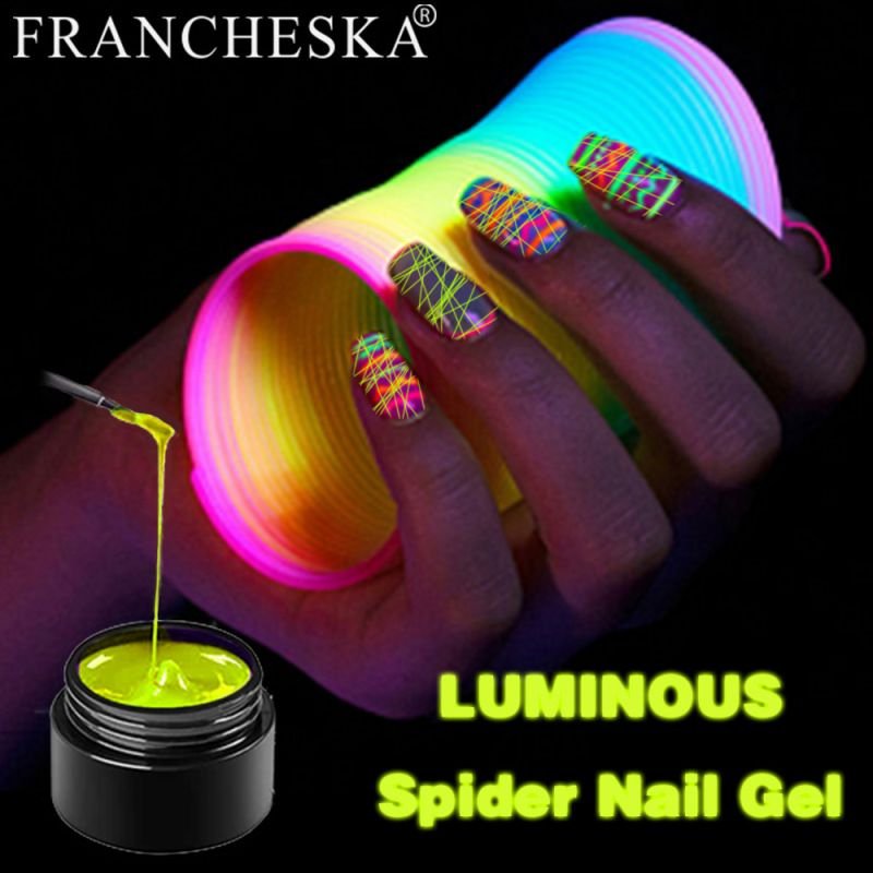 Women'S Luminous Nail Art Painted Elastic Brushed Glue