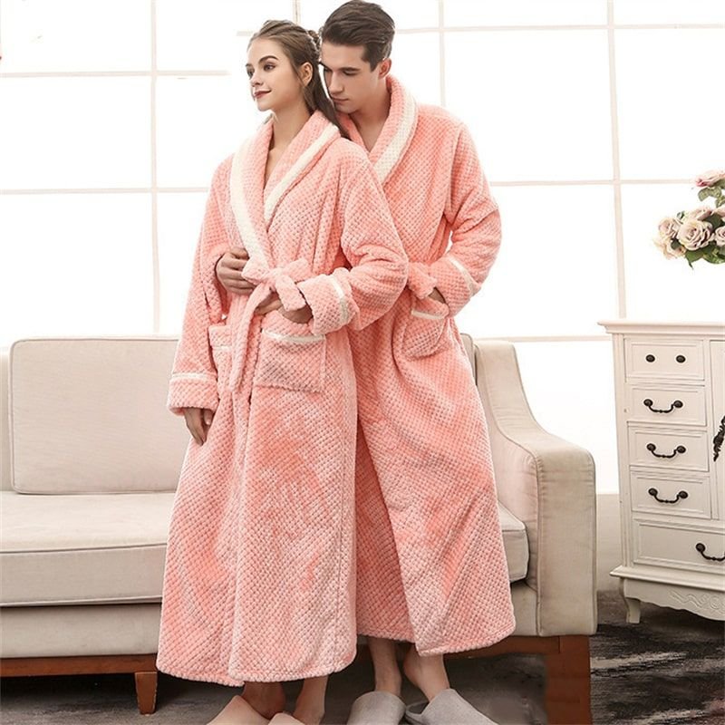 M-3XL Couples Fashion Color Blocking Sleepwear