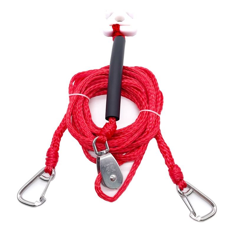 Double Hook Traction Rope Pulley Traction Rope Kayak Towing Rope Inflatable Bed Load Towing Rope Ring