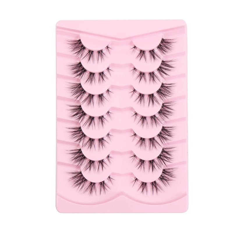 Women Simple Natural Long Imitation Mink False Eyelashes