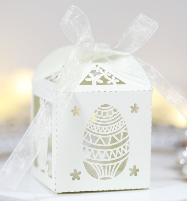 Simple Creative Wedding Easter Party Hollow Rabbit Egg Chocolate Candy Packaging Box