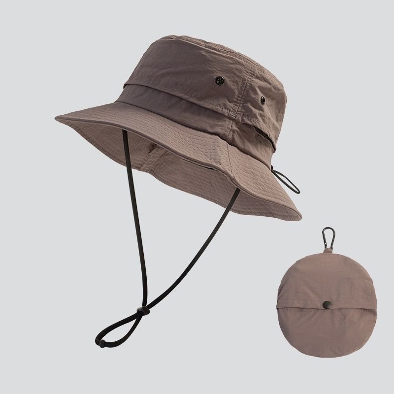 Men Women Outdoor Sunscreen Quick-Drying Foldable Storage Hiking Bucket Hat Custom