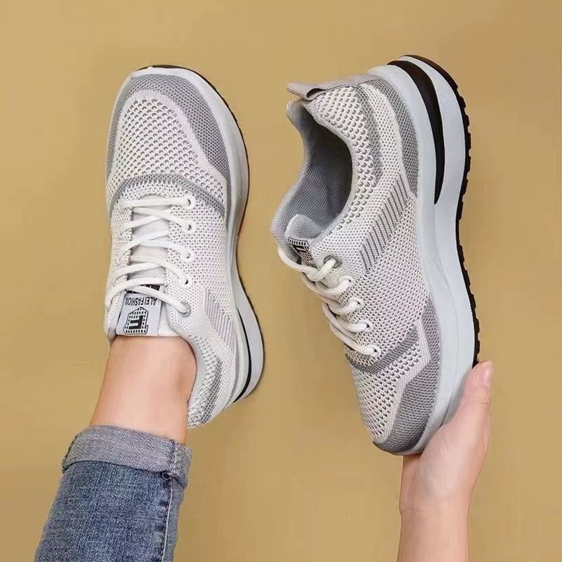 Women Fashion Casual Breathable Flying Mesh Sneaker