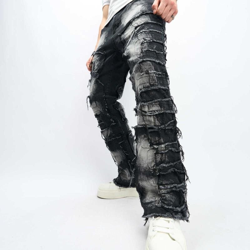 Men Fashion Casual Loose Street Tide Jeans