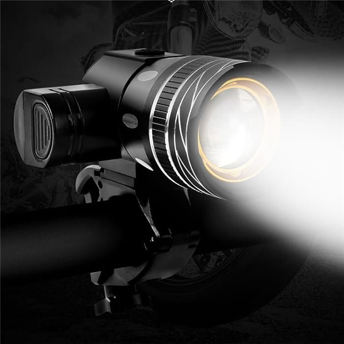 Bicycle USB Charging Warning Flashlight With Strong Light