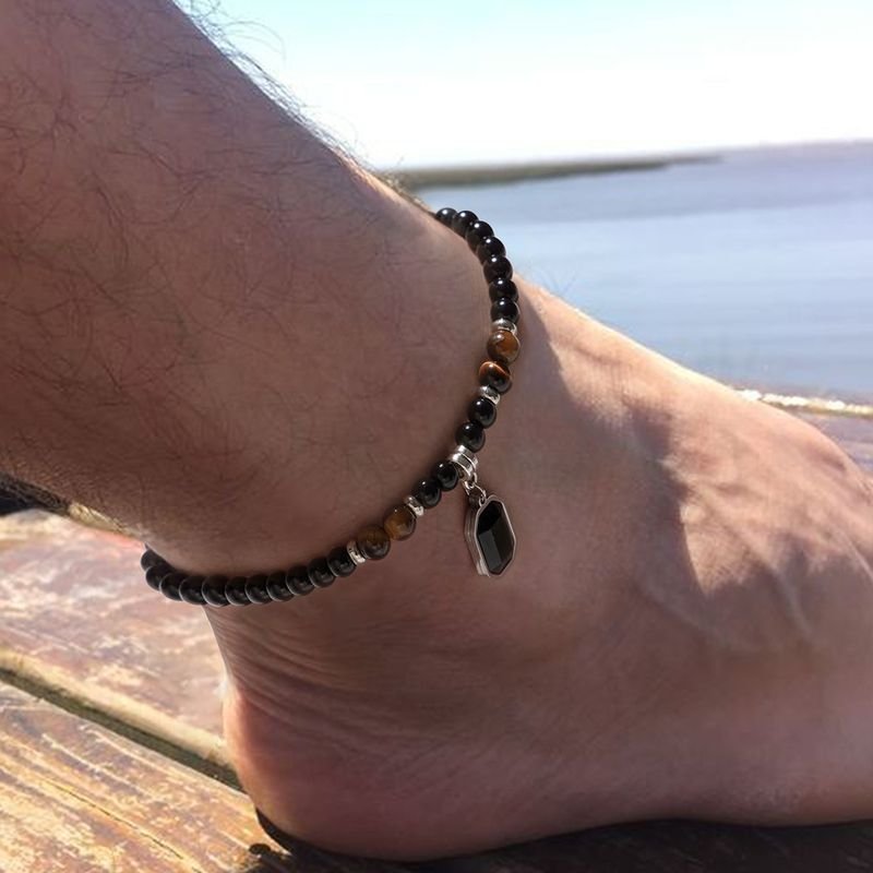 Men Fashion Casual Beaded Anklet