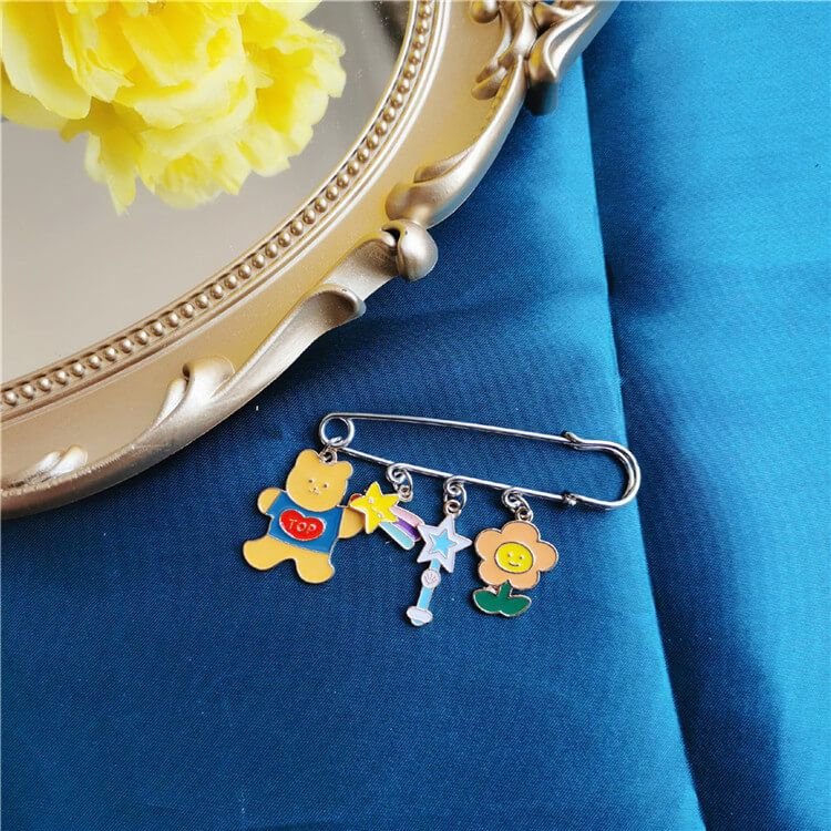 Unicorn Rainbow Planet Cartoon Shoes Accessories Brooch