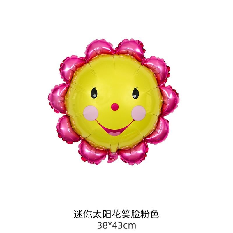 Cartoon Cute Birthday Party Clouds Rainbow Sunflower Smiley Balloon Decoration