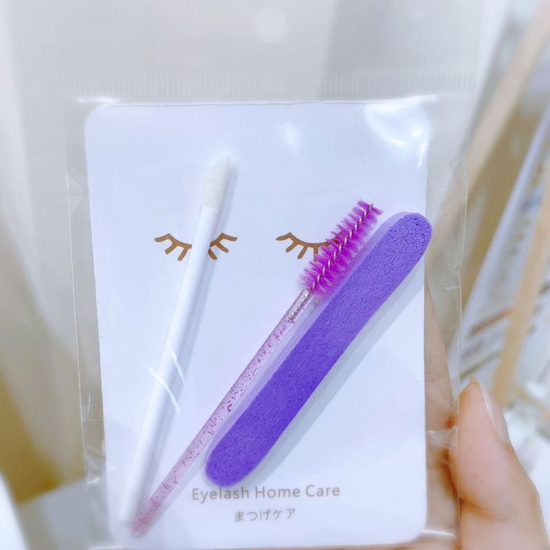 Eyelash Care Kit Brush Sponge