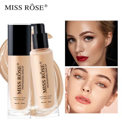 MISS ROSE Women Lasting Concealer Lightweight Liquid Foundation