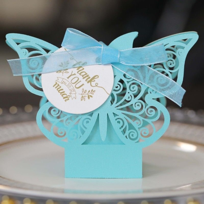 Creative Wedding Party Hollow Three-Dimensional Butterfly Chocolate Candy Packaging Box