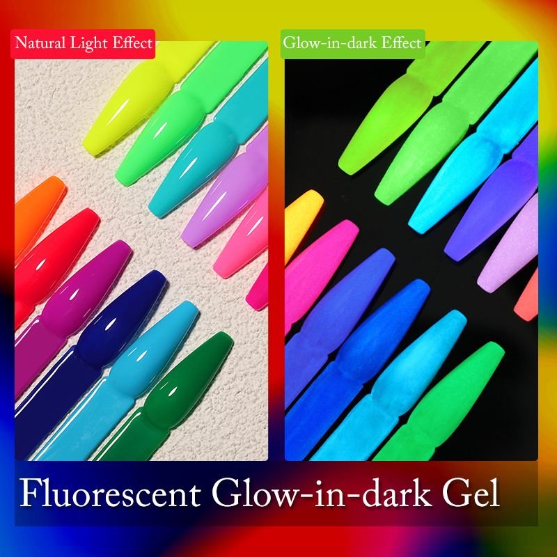 Ur Sugar 7.5Ml Fluorescent Glow-In-Dark Gel Nail Polsih Summer Neon Luminous Uv Led Nail Art Gel